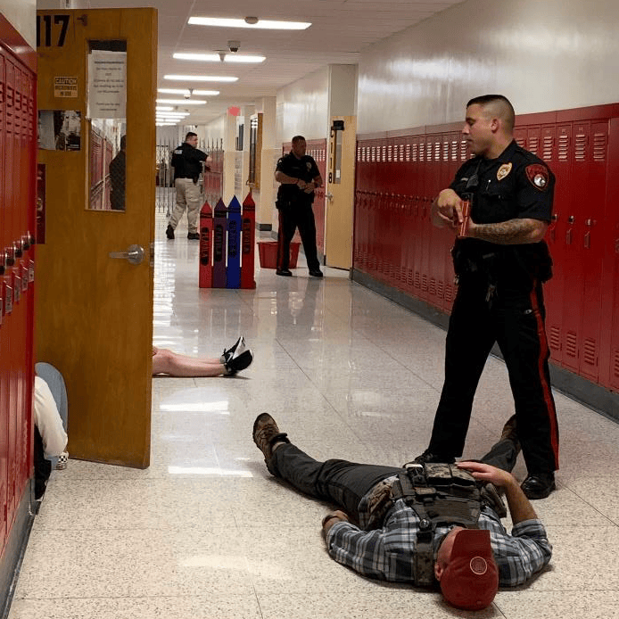 Cops run through active shooter scenario at school