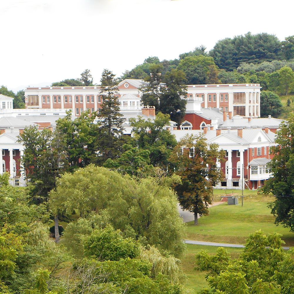 exterior aerial of Western State Hospital in Virginia