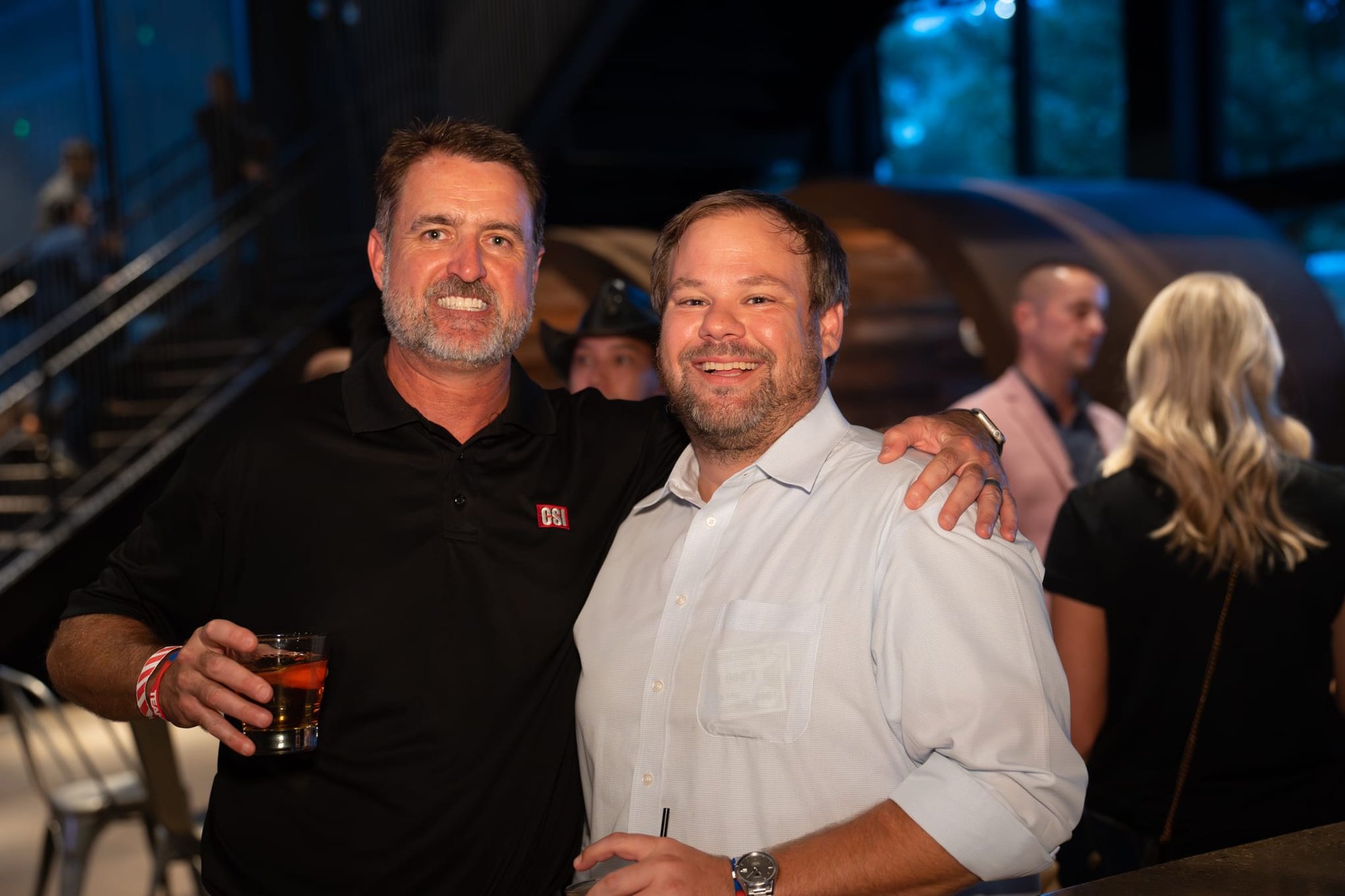 Candid shot of attendees of Security 101 Appreciation Event at Happiest Hour in Dallas, TX