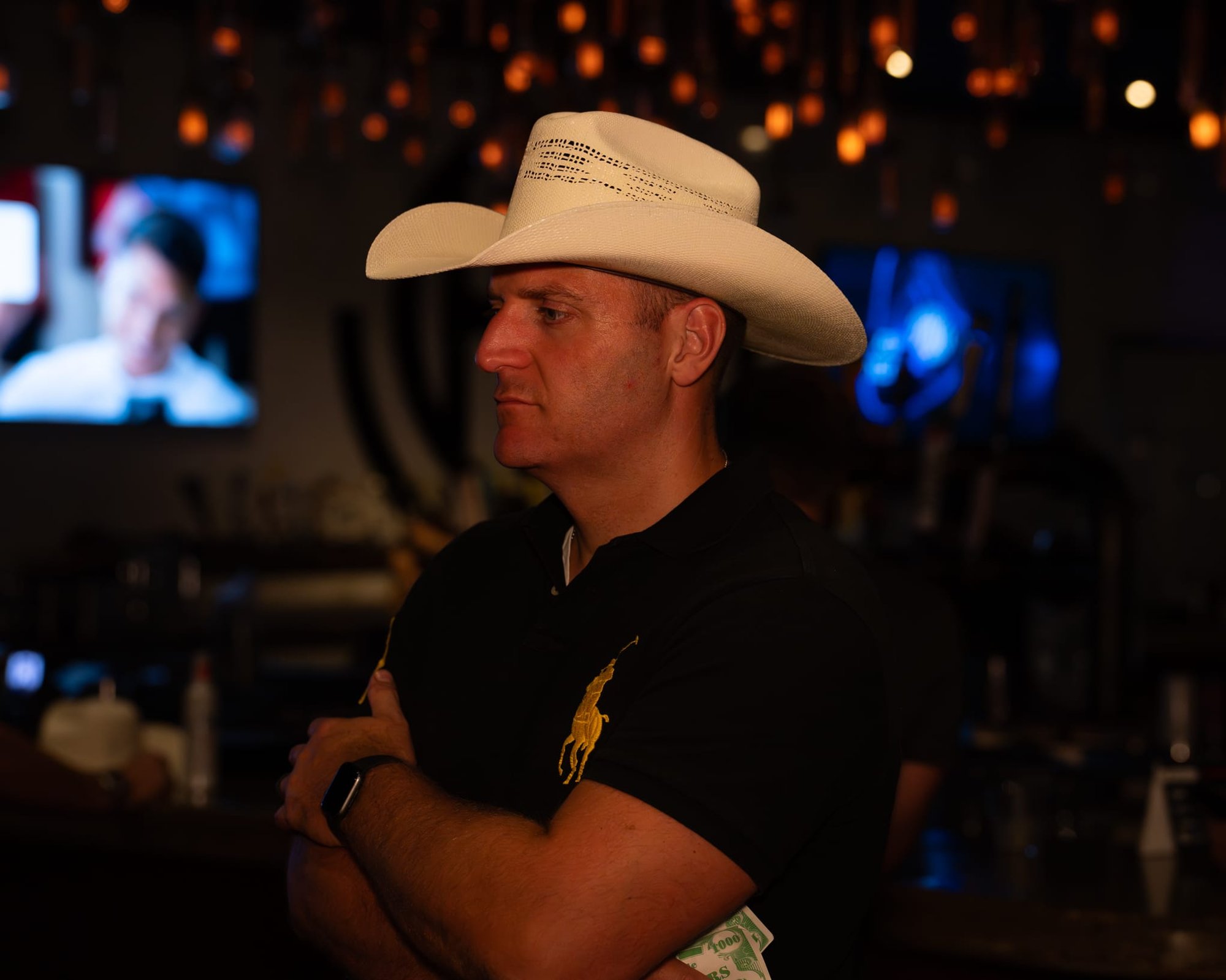 Candid shot of attendee of Security 101 Appreciation Event at Happiest Hour in Dallas, TX