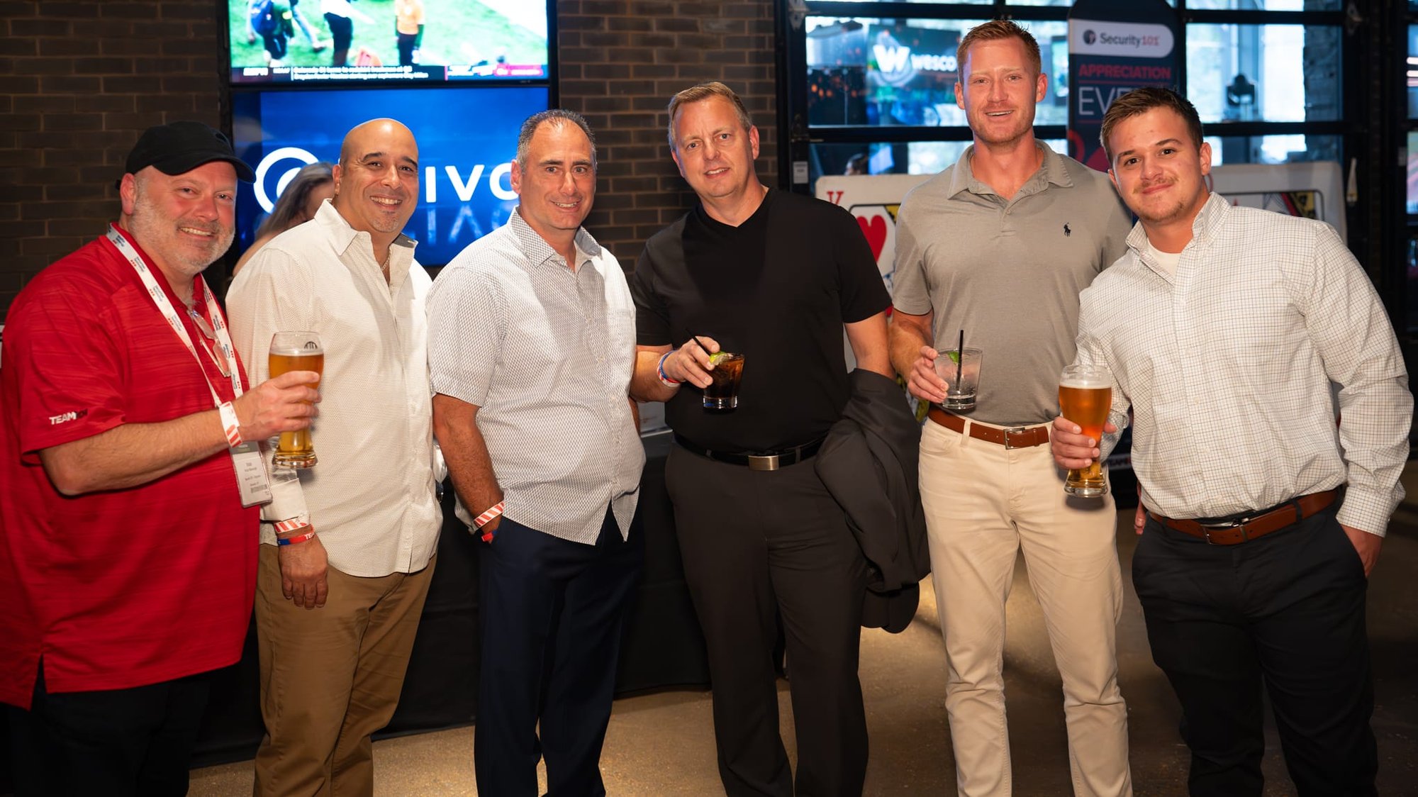 Candid shot of attendees of Security 101 Appreciation Event at Happiest Hour in Dallas, TX