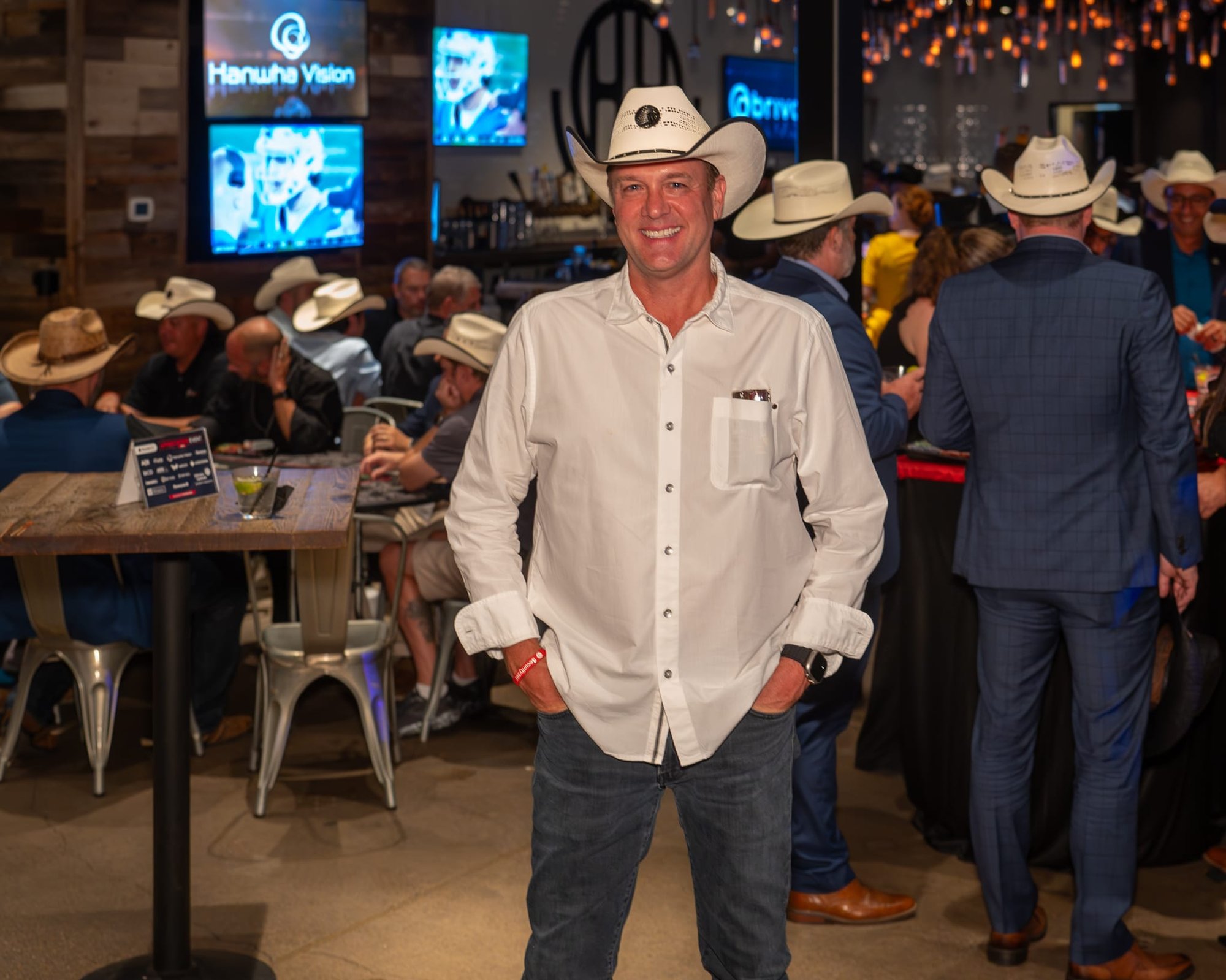 Candid shot of Corey Tyriver of Security 101 Appreciation Event at Happiest Hour in Dallas, TX