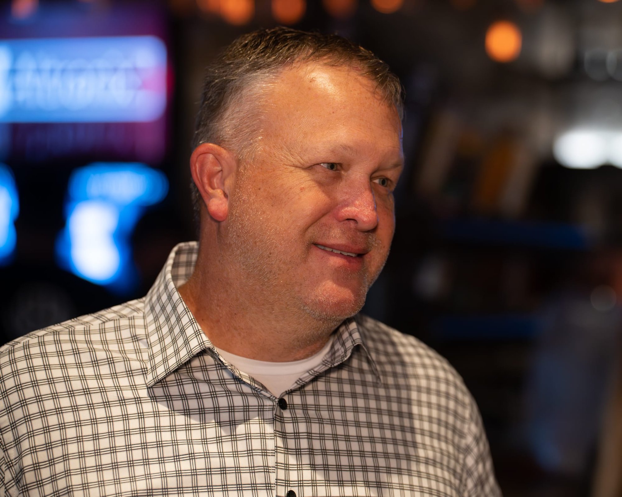 Candid shot of attendee of Security 101 Appreciation Event at Happiest Hour in Dallas, TX