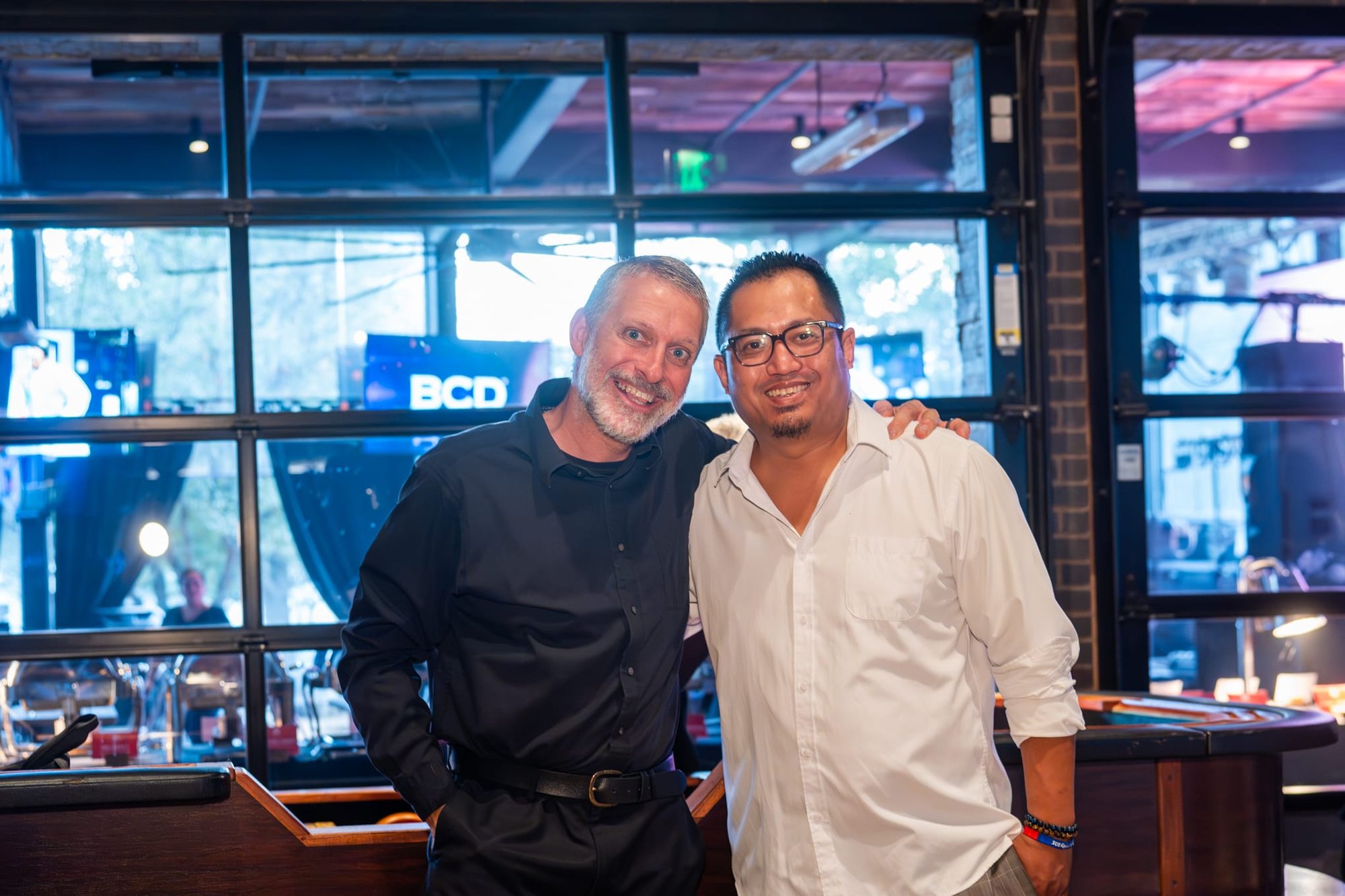 Candid shot of attendees of Security 101 Appreciation Event at Happiest Hour in Dallas, TX