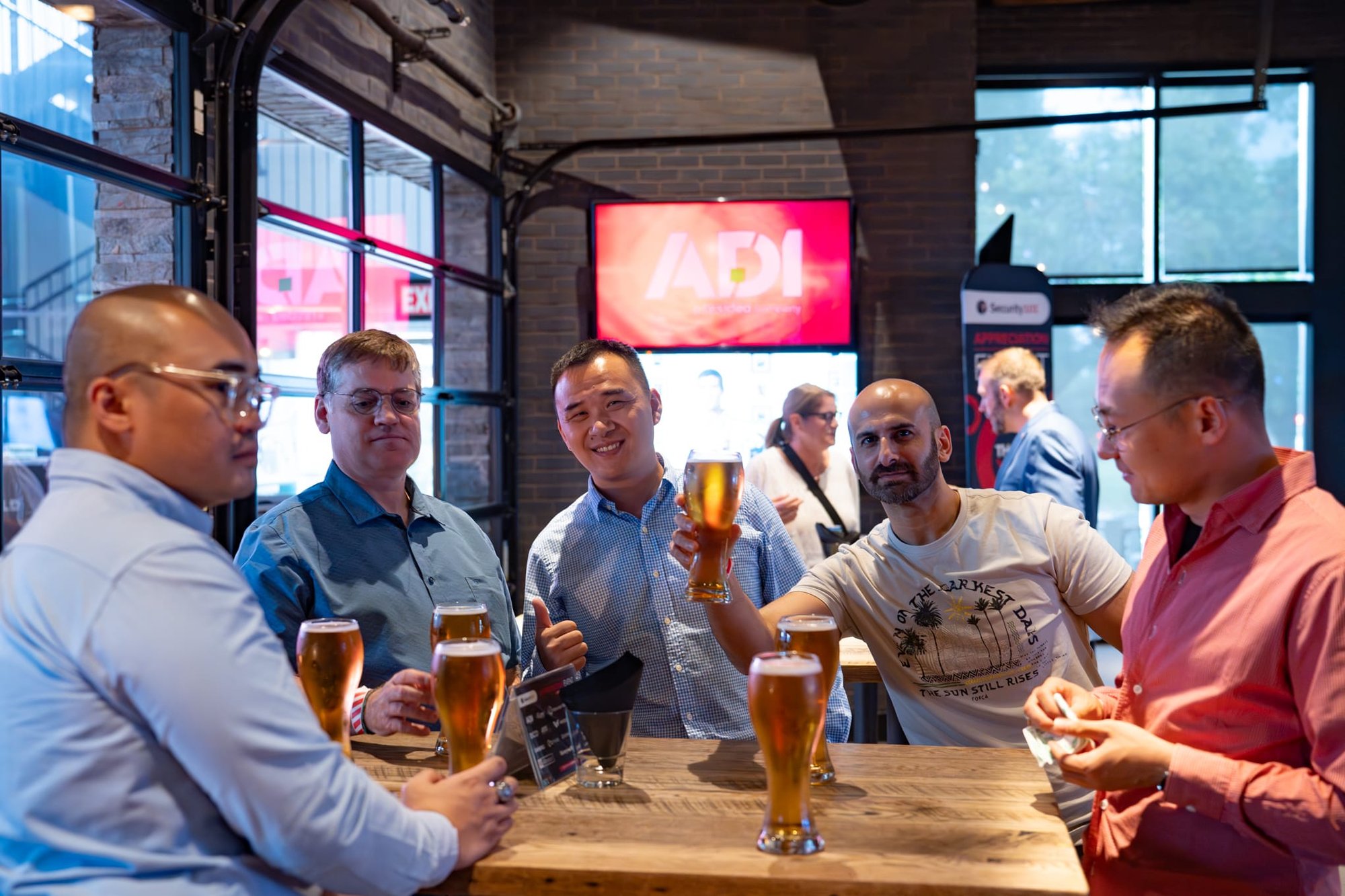 Candid shot of attendees of Security 101 Appreciation Event at Happiest Hour in Dallas, TX