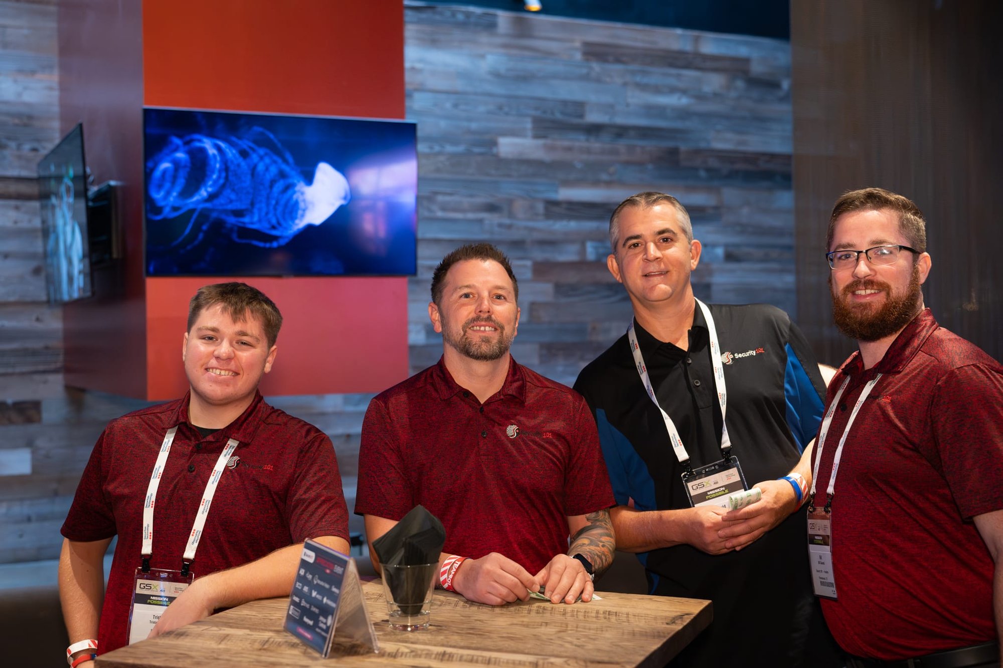 Candid shot of attendees of Security 101 Appreciation Event at Happiest Hour in Dallas, TX