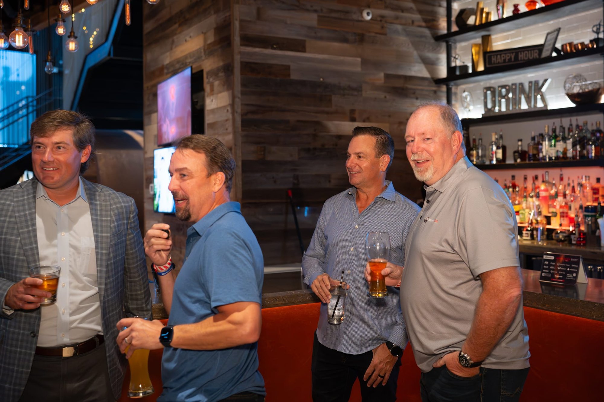 Candid shot of attendees of Security 101 Appreciation Event at Happiest Hour in Dallas, TX