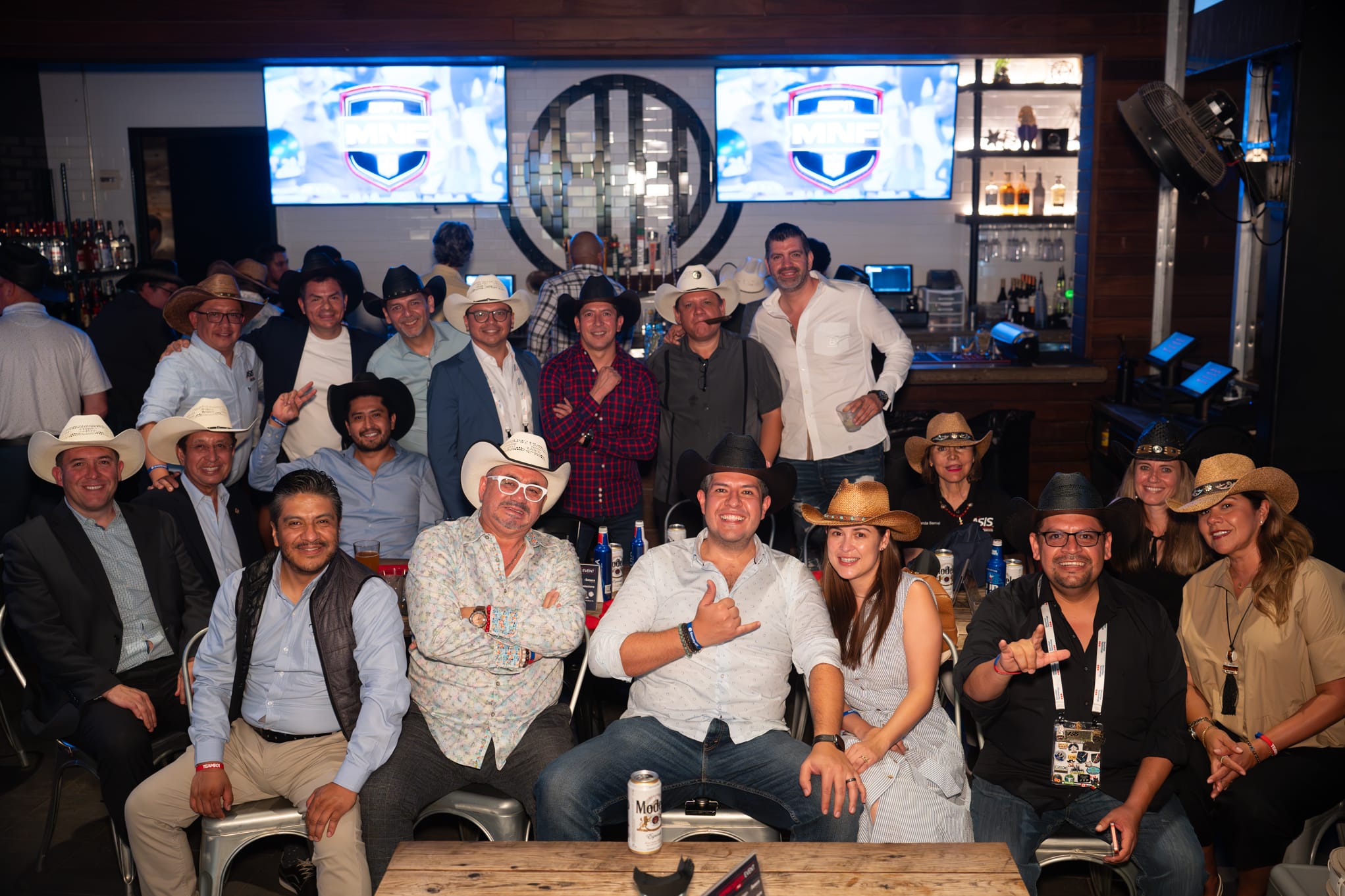 Security 101 Appreciation Event attendees network on the rooftop patio of Happiest Hour in Dallas, TX