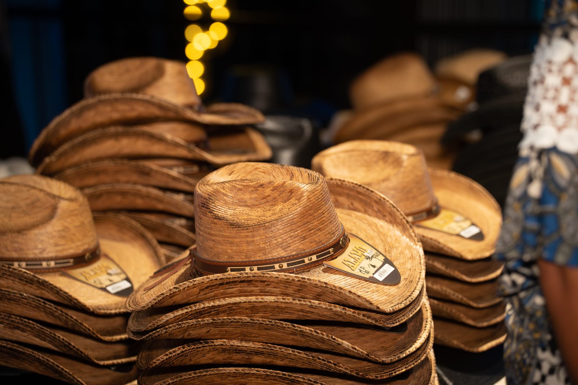 Wild Bill makes custom cowboy hats for Security 101’s Appreciation Event attendees at the Happiest Hour rooftop bar